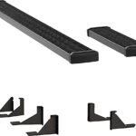 Luverne 415110-401347 Running Boards, Powdercoated Textured Black, Aluminum, 36 in. and 114 in. Length, 155.0 in. Wheelbase, For Long/Short Models, 7 in. Grip Step Series