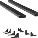 Luverne 415114-401346 Running Boards, Powdercoated Textured Black, Aluminum, 114 in. Length, 155.0 in. Wheelbase, For Long Models, 7 in. Grip Step Series