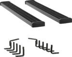 Luverne 415125-400829 Running Boards, Powdercoated Textured Black, Aluminum, 98.0 in. Bed, Crew Cab Pickup, 7 in. Grip Step Series