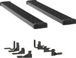 Luverne 415125-401117 Running Boards, Powdercoated Textured Black, Aluminum, 96.0/97.6/97.8 in. Bed, Crew Cab Pickup, 7 in. Grip Step Series