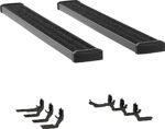 Luverne 415125-401438 Running Boards, Powdercoated Textured Black, Aluminum, 98.3 in. Bed, Crew Cab Pickup, 7 in. Grip Step Series