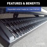 Luverne 415125-401733 Grip Step Series Running Boards, Powdercoated Textured Black Non-Powered Aluminum Set of 2 - Image 5