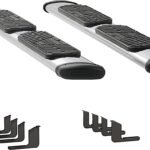 Luverne 477078-400752 Regal 7 in. Series Running Boards, Polished Non-Powered Stainless Steel Set of 2