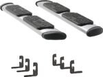 Luverne 477078-401443 Regal 7 in. Series Running Boards, Polished Non-Powered Stainless Steel Set of 2