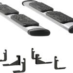 Luverne 477078-401723 Regal 7 in. Series Running Boards, Polished Non-Powered Stainless Steel Set of 2