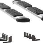 Luverne 477088-400752 Regal 7 in. Series Running Boards, Polished Non-Powered Stainless Steel Set of 2