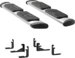 Luverne 477088-401723 Regal 7 in. Series Running Boards, Polished Non-Powered Stainless Steel Set of 2