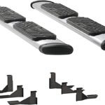 Luverne 477088-401743 Regal 7 in. Series Running Boards, Polished Non-Powered Stainless Steel Set of 2