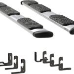 Luverne 477114-401447 Running Boards, Polished, Stainless Steel, 78.8/78.9 in. Bed, Crew Cab Pickup, without Factory Flaps, Regal 7 in. Series