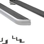 Luverne 575072-571054 6 1/2 in. MegaStep Series Running Boards, Polished Non-Powered Aluminum Set of 2