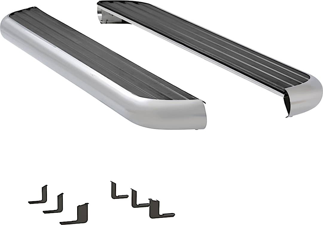 luv575072571054_1.jpg Luverne 575072-571054 6 1/2 in. MegaStep Series Running Boards, Polished Non-Powered Aluminum Set of 2 - Image 1