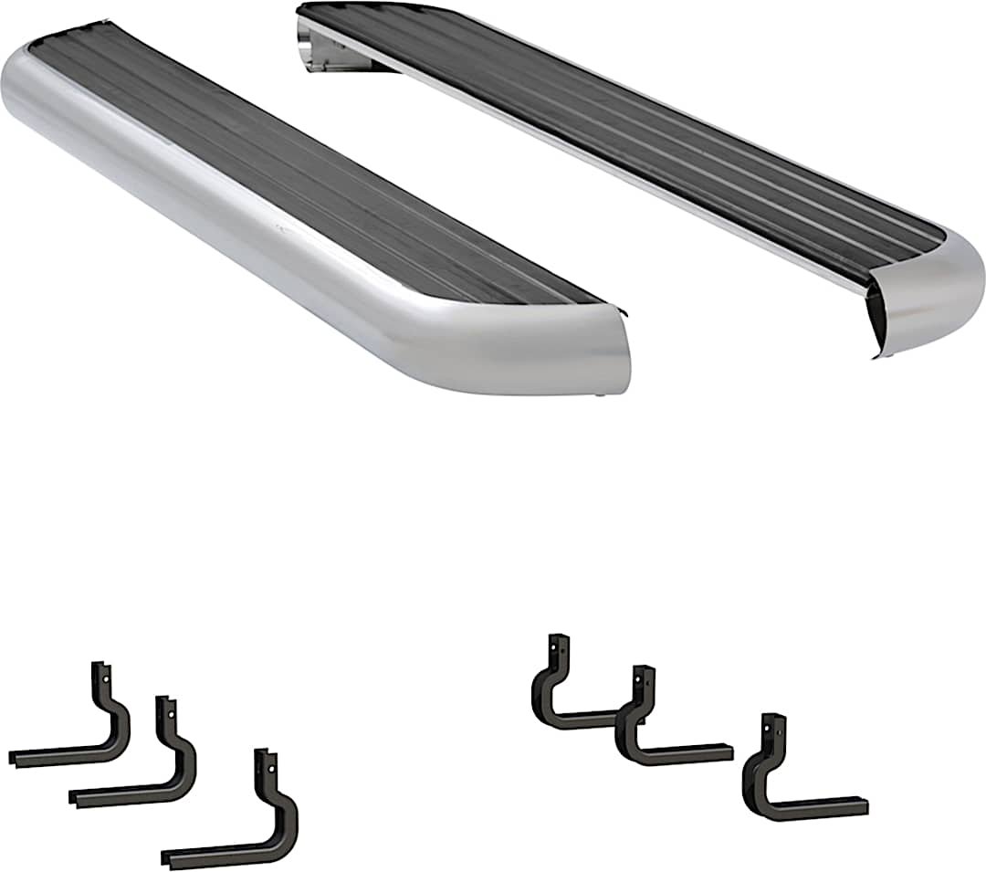 luv575078570922_1.jpg Luverne 575078-570922 Running Boards, with Polished Stainless Steel Trim, Extended Cab Pickup, 6 1/2 in. MegaStep Series - Image 1