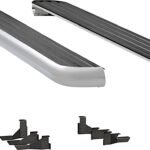 Luverne 575078-571113 Running Boards, with Polished Stainless Steel Trim, 2-Door/4-Door, Extended Cab Pickup, 6 1/2 in. MegaStep Series