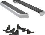 Luverne 575098-571032 6 1/2 in. MegaStep Series Running Boards, Polished Non-Powered Aluminum Set of 2