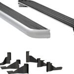 Luverne 575098-571032 6 1/2 in. MegaStep Series Running Boards, Polished Non-Powered Aluminum Set of 2