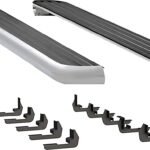 Luverne 575098-571725 Running Boards, 98 in. Length, with Polished Stainless Steel Trim, 6 1/2 in. MegaStep Series