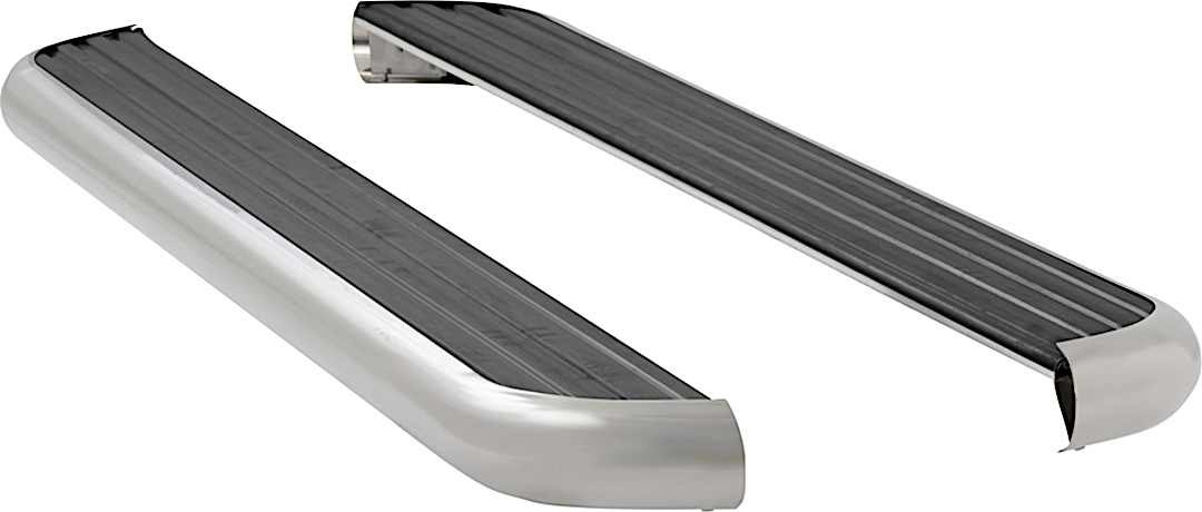 luv575098571729_1.jpg Luverne 575098-571729 Running Boards, with Polished Stainless Steel Trim, Extended Cab Pickup/Standard Cab Pickup, 81.9/98.1 in. Bed, 6 1/2 in. MegaStep Series - Image 1