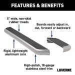 Luverne 575100-571477 MegaStep Series Running Boards, Polished Non-Powered Stainless Steel Set of 2 - Image 4