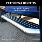 Luverne 575100-571477 MegaStep Series Running Boards, Polished Non-Powered Stainless Steel Set of 2 - Image 5