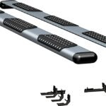 Luverne 583098-570938 Running Boards, Powdercoated Silver, Aluminum, Crew Cab Pickup/Extended Cab Pickup/Standard Cab Pickup, 67.4/76.3/96.3 in. Bed, O-Mega II 6 in. Series