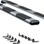 Luverne 583098-571725 O-Mega II 6 in. Series Running Boards, Powdercoated Silver Non-Powered Aluminum Set of 2