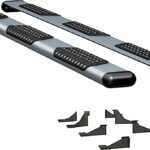 Luverne 583114-570237 Running Boards, Powdercoated Silver, Aluminum, 98.3 in. Bed, Extended Crew Cab Pickup, O-Mega II 6 in. Series