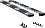 Luverne 583114-571338 Running Boards, Powdercoated Silver, Aluminum, 76.3 in. Bed, Extended Crew Cab Pickup, O-Mega II 6 in. Series