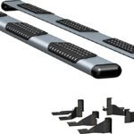 Luverne 583114-571439 Running Boards, Powdercoated Silver, Aluminum, 76.3 in. Bed, Extended Crew Cab Pickup, O-Mega II 6 in. Series