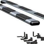 Luverne 583114-571747 Running Boards, Powdercoated Silver, Aluminum, Crew Cab Pickup/Extended Cab Pickup, 78.8/97.6/97.6 in. Bed, O-Mega II 6 in. Series