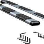 Luverne 583125-570829 Running Boards, Powdercoated Silver, Aluminum, 98.0 in. Bed, Crew Cab Pickup, O-Mega II 6 in. Series