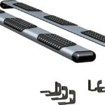 Luverne 583125-571447 Running Boards, Powdercoated Silver, Aluminum, 97.6 in. Bed, Crew Cab Pickup, O-Mega II 6 in. Series