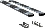 Luverne 583125-571447 Running Boards, Powdercoated Silver, Aluminum, 97.6 in. Bed, Crew Cab Pickup, O-Mega II 6 in. Series