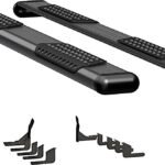 Luverne 584078-570757 Running Boards, Powdercoated Textured Black, Aluminum, 78.7 in. Bed, Standard Cab Pickup, O-Mega II 6 in. Series