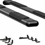 Luverne 584078-570938 Running Boards, Powdercoated Textured Black, Aluminum, 76.3 in. Bed, Standard Cab Pickup, O-Mega II 6 in. Series