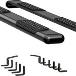 Luverne 584088-570829 Running Boards, Powdercoated Textured Black, Aluminum, 98.0 in. Bed, Standard Cab Pickup, O-Mega II 6 in. Series