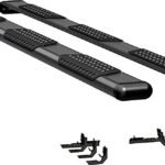 Luverne 584098-570938 Running Boards, Powdercoated Textured Black, Aluminum, Crew Cab Pickup/Extended Cab Pickup/Standard Cab Pickup, 67.4/76.3/96.3 in. Bed, O-Mega II 6 in. Series