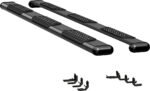 Luverne 584098-571438 Running Boards, Powdercoated Textured Black, Aluminum, 98.3 in. Bed, Standard Cab Pickup, O-Mega II 6 in. Series