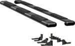 Luverne 584098-571439 Running Boards, Powdercoated Textured Black, Aluminum, 98.3 in. Bed, Standard Cab Pickup, O-Mega II 6 in. Series