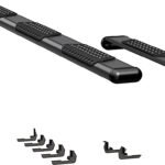 Luverne 584100-571724 Running Boards, Powdercoated Textured Black, Aluminum, 36 in. and 98 in. Length, O-Mega II 6 in. Series