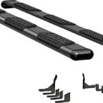 Luverne 584114-570757 Running Boards, Powdercoated Textured Black, Aluminum, 97.6 in. Bed, Crew Cab Pickup, O-Mega II 6 in. Series
