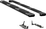 Luverne 584114-570757 Running Boards, Powdercoated Textured Black, Aluminum, 97.6 in. Bed, Crew Cab Pickup, O-Mega II 6 in. Series