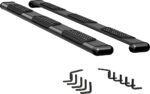 Luverne 584114-570829 Running Boards, Powdercoated Textured Black, Aluminum, Crew Cab Pickup/Extended Cab Pickup, 81.8/98.0 in. Bed, O-Mega II 6 in. Series