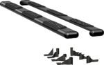 Luverne 584114-571339 Running Boards, Powdercoated Textured Black, Aluminum, 76.3 in. Bed, Extended Crew Cab Pickup, O-Mega II 6 in. Series