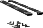 Luverne 584114-571346 Running Boards, Powdercoated Textured Black, Aluminum, 114 in. Length, 155.0 in. Wheelbase, For Long Models, O-Mega II 6 in. Series