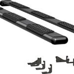 Luverne 584114-571529 Running Boards, Powdercoated Textured Black, Aluminum, 97.6 in. Bed, Extended Cab Pickup, O-Mega II 6 in. Series