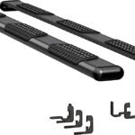 Luverne 584125-570717 Running Boards, Powdercoated Textured Black, Aluminum, 97.6/97.8 in. Bed, Crew Cab Pickup, O-Mega II 6 in. Series