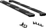 Luverne 584125-571338 Running Boards, Powdercoated Textured Black, Aluminum, 98.3 in. Bed, Crew Cab Pickup, O-Mega II 6 in. Series