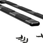 Luverne 584125-571438 Running Boards, Powdercoated Textured Black, Aluminum, 98.3 in. Bed, Crew Cab Pickup, O-Mega II 6 in. Series