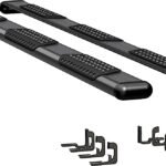 Luverne 584125-571447 Running Boards, Powdercoated Textured Black, Aluminum, 97.6 in. Bed, Crew Cab Pickup, O-Mega II 6 in. Series