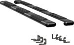 Luverne 584125-571447 Running Boards, Powdercoated Textured Black, Aluminum, 97.6 in. Bed, Crew Cab Pickup, O-Mega II 6 in. Series